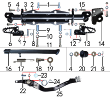 Подбор запчастей Подножки и подставка PH09D CORE 125 (101160020, 101160021) Core SSSR