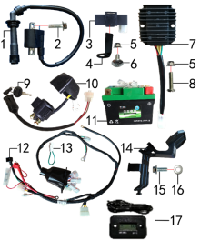 Подбор запчастей Электрика T8-X6 (101410002) T8 BSE