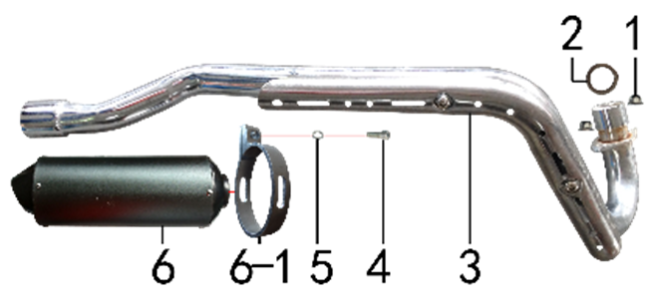 Подбор запчастей Выхлопная система PH10 stunt PH 125 Stunt BSE