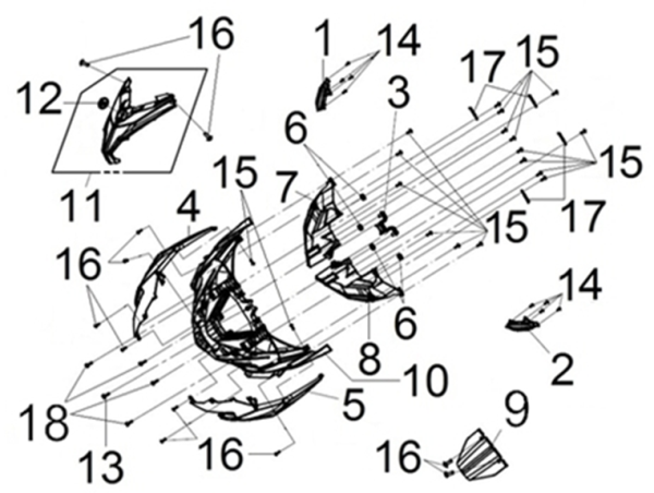 Облицовка передняя