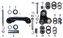 Подбор запчастей Рычаги прогрессии Z3Y 21/18 (101210084,   101210088) Z3Y BSE