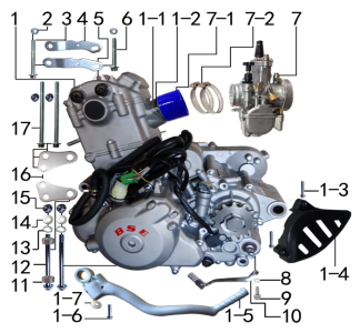 Подбор запчастей Двигатель M4 (101310017) с 2022 M4 BSE