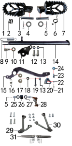 Подбор запчастей Подставка и подножки Z10L (J10) 2022 (101270019) Z10L BSE