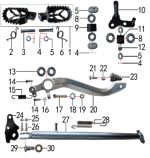 Подставка и подножки