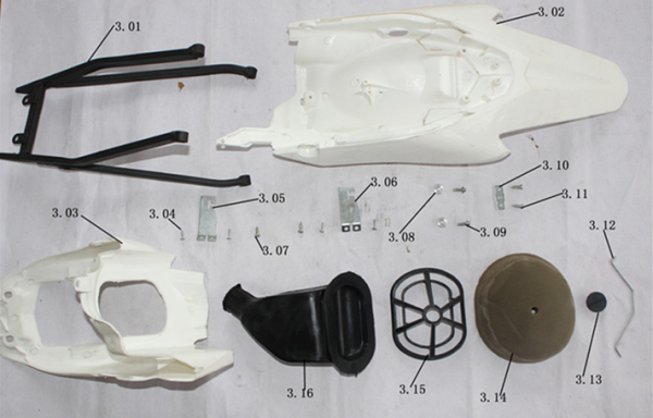 Подрамник и воздушный фильтр