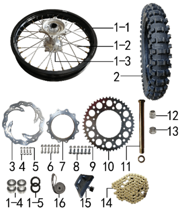 Колесо заднее