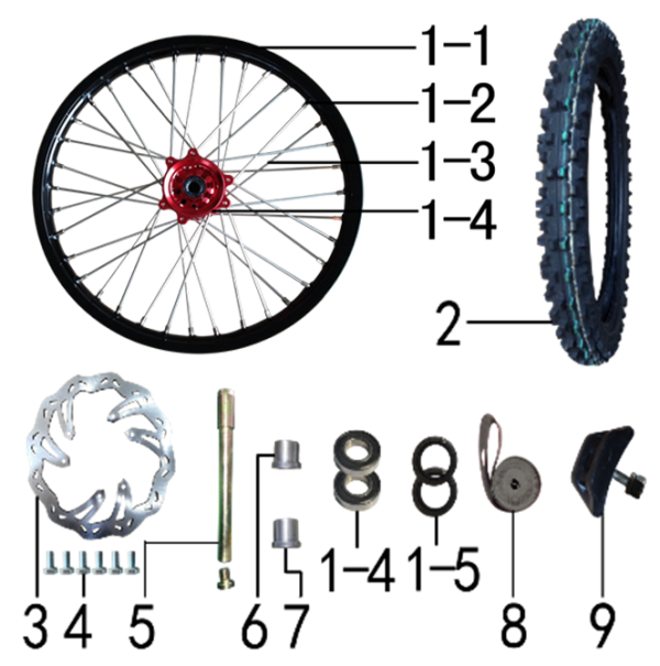 Колесо переднее