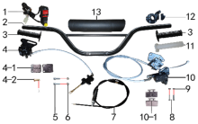Подбор запчастей Руль и тормоза PH09D CORE 125 (101160020, 101160021) Core SSSR