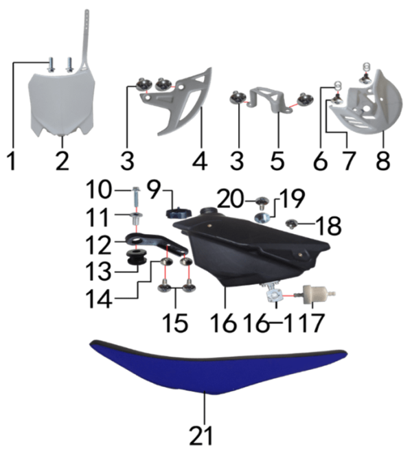 Бак и сидение