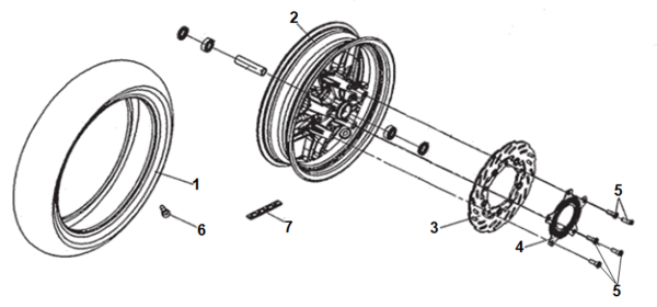 Колесо переднее