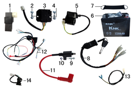 Подбор запчастей Электрика Z5 (101360034, 101360035) Z5 BSE
