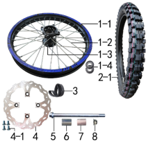 Подбор запчастей Колесо переднее MXS 125 17/14 (101131000) MXS 125 BSE