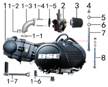 Подбор запчастей Двигатель EVO PH02D 12/10 (101020030) EVO 110 BSE