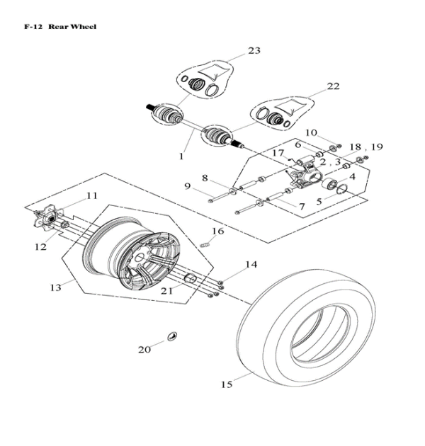Колеса задние