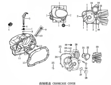 Подбор запчастей CRANKCASE COVER ZS172FMM-3A (CB250-F) [30.123.1500] 147 Двигатели