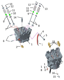 Подбор запчастей ГБЦ TYX300-SR Двигатели