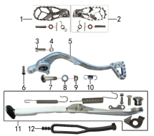 Подбор запчастей Подставка и подножки 2T BSE