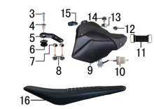 Подбор запчастей Бак и седло Z9 (101360043) Z9 BSE