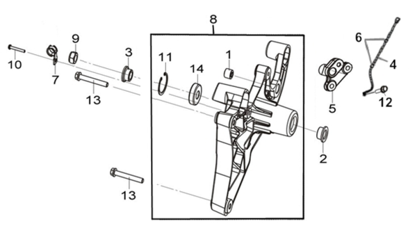 Амортизатор задний