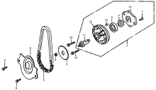 Подбор запчастей Масляный насос GY6 125cc Двигатели