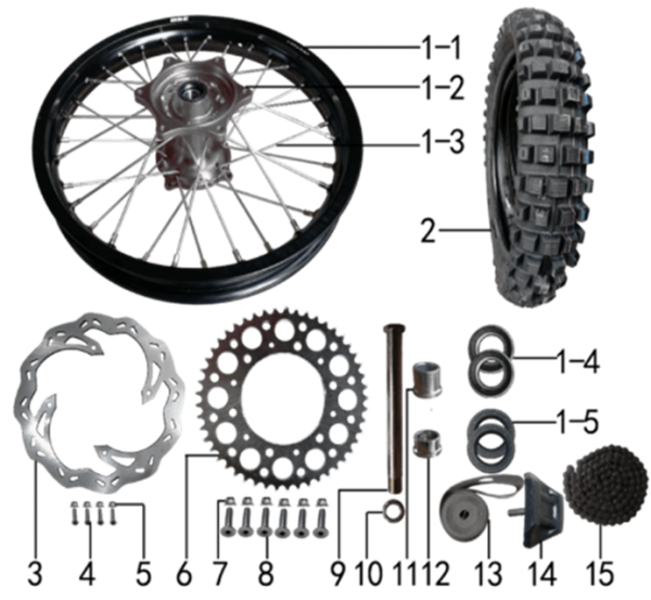 Колесо заднее