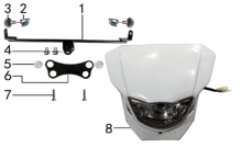 Подбор запчастей Фара PH09D CORE 125 (101160020, 101160021) Core SSSR