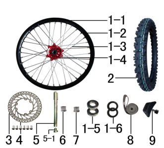 Подбор запчастей Переднее колесо M4 (101310017) с 2022 M4 BSE