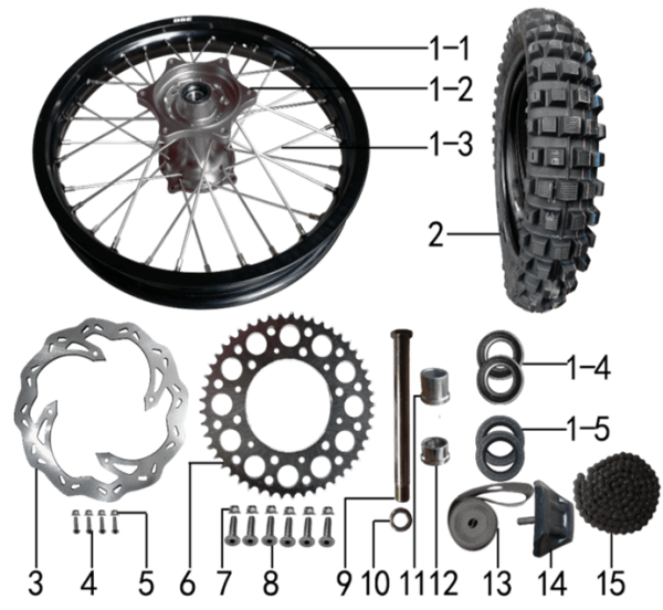 Колесо заднее