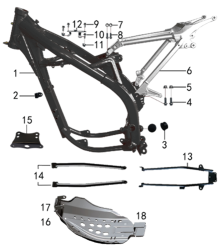 Подбор запчастей Рама Z8 21/18 (101240014) Z8 BSE