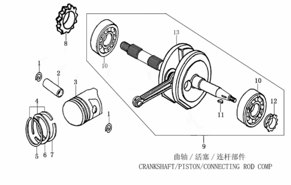 Коленвал / поршень