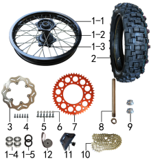 Подбор запчастей Колесо заднее 2T BSE