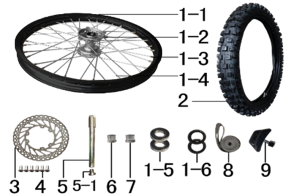 Колесо переднее