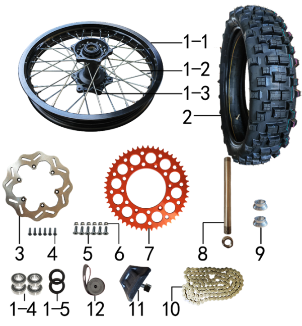 Колесо заднее