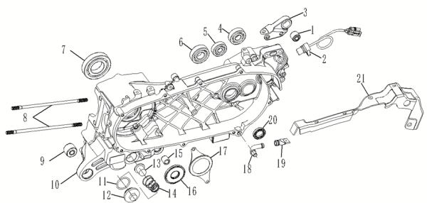Левая комбинация картера
