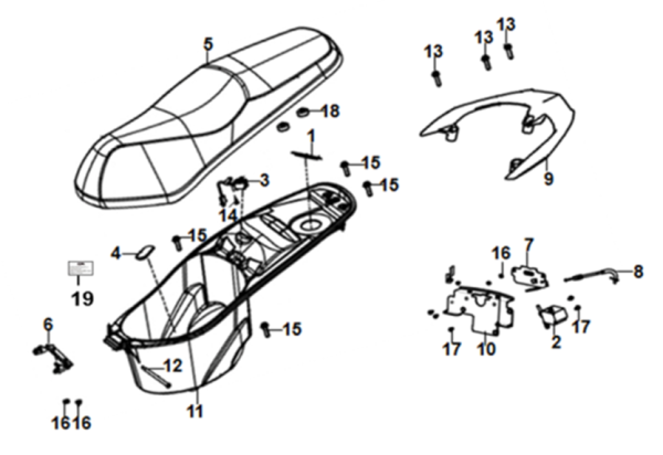 Седло и багажник