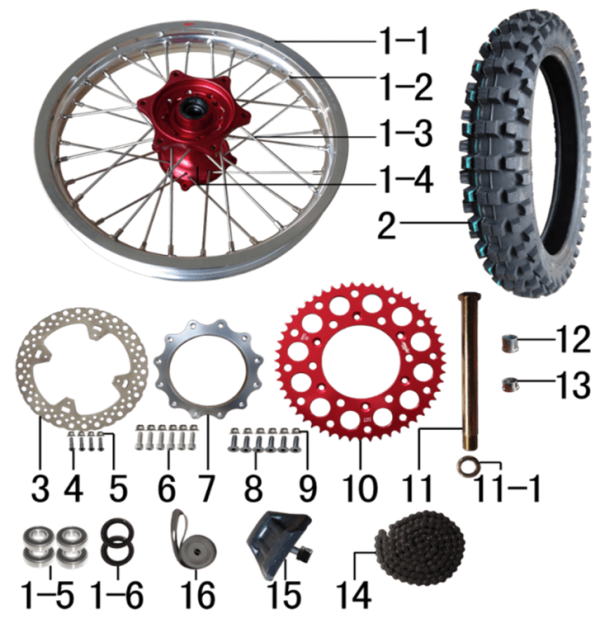 Колесо заднее