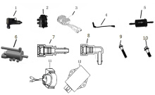 Подбор запчастей Электростартер ZS194MQ (NC450) [30.125.0011] Двигатели