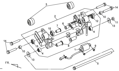 Подбор запчастей Крепление двигателя Кузов/Электрика MaxSYM 400i ABS MaxSYM 400 SYM
