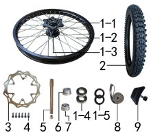 Подбор запчастей Колесо переднее 2T BSE