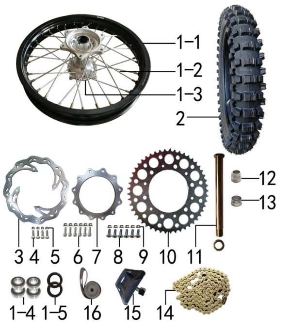 Колесо заднее