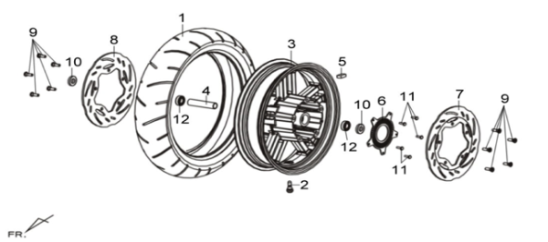 Переднее колесо