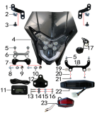 Фара и приборная панель