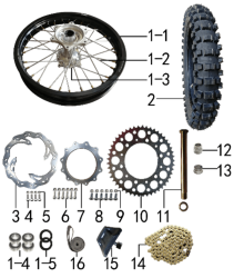 Подбор запчастей Колесо заднее T7 (101413001) T7 BSE