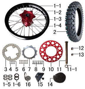 Подбор запчастей Колесо заднее M2 (101300013) M2 BSE