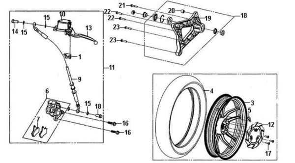 Заднее колесо