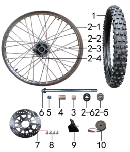 Подбор запчастей Колесо переднее Z2L 21\18 (101240049) Z2L BSE