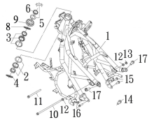 Подбор запчастей Рама (1) Кузов/электрика Maxym TL 500 MaxSYM 500 SYM