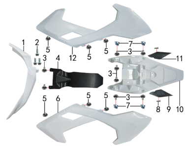 Подбор запчастей Облицовка MXH 150 17/14 (101131003) MXH 150 BSE