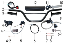 Подбор запчастей Руль и тормоза EVO PH02D 12/10 (101020030) EVO 110 BSE