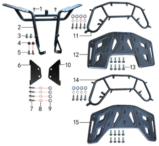 Подбор запчастей Багажники XT-1U (150021000, 150021001, 150021002, 150021003) XT-1U BSE